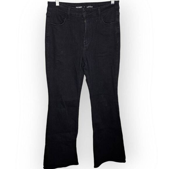 Old Navy Women's High Rise Wow Flare Jeans in Black Jack size 6 - Picture 2 of 8